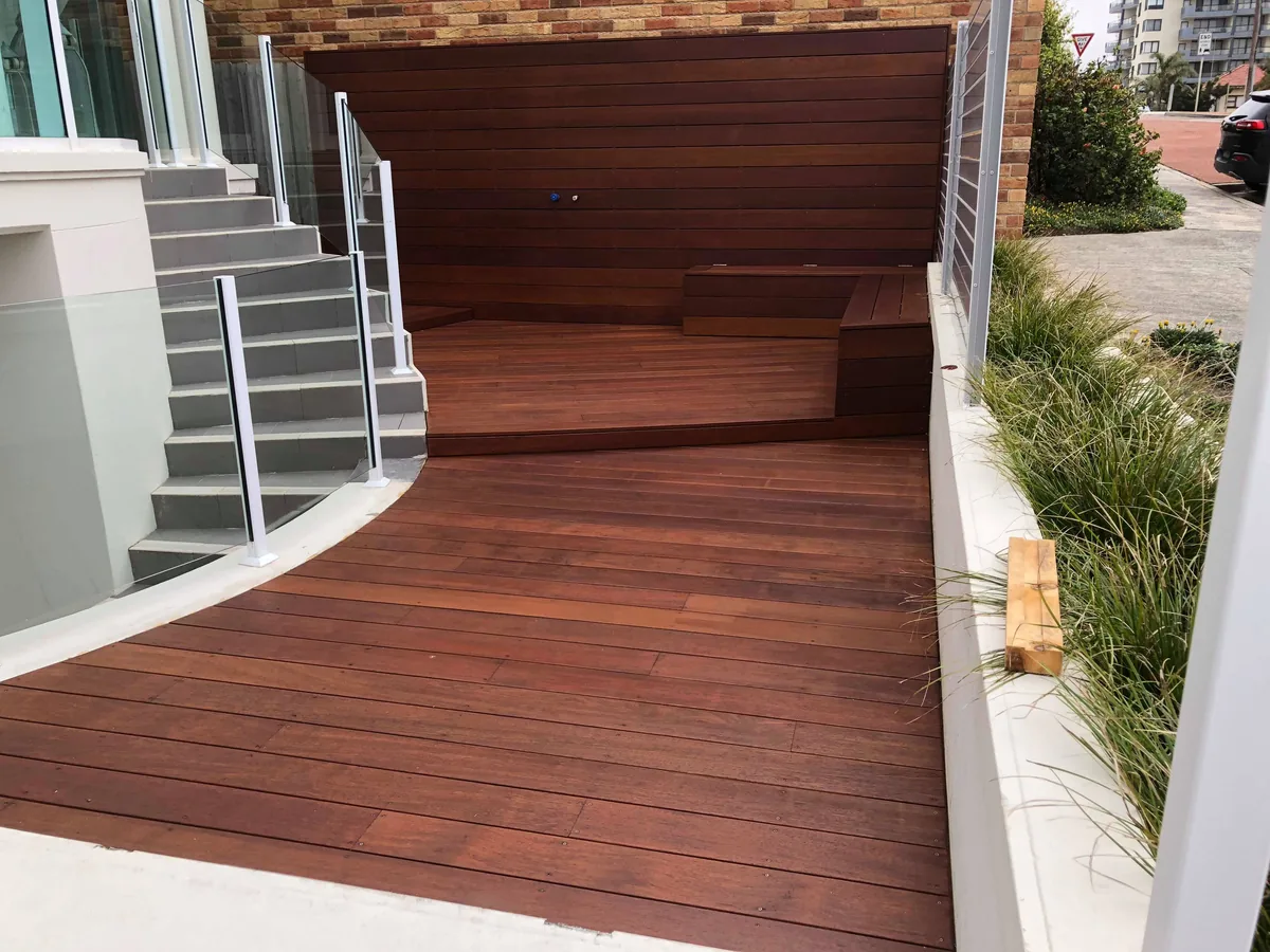 Deck and stair lighting installation