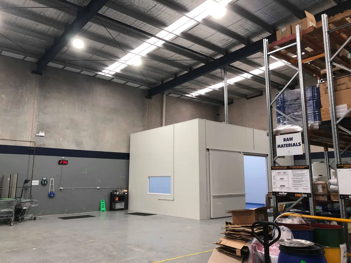 Industrial unit fit out in progress